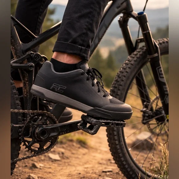 Ride Concepts Powerline MTB Shoes Black Mens 11 EU 44 Flat Pedal Mountain Bike